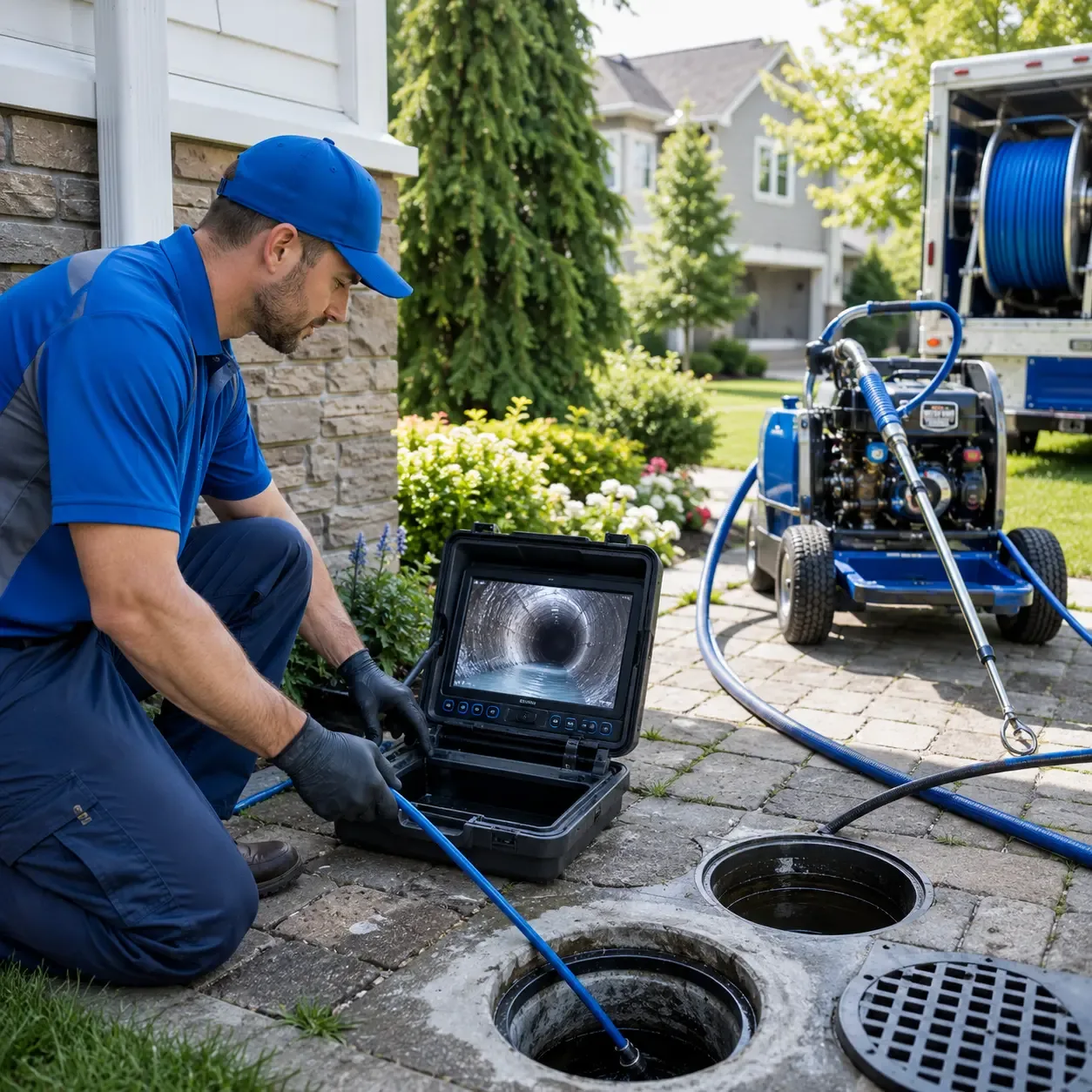 Outdoor drain cleaning professionals serving Enochs, TX